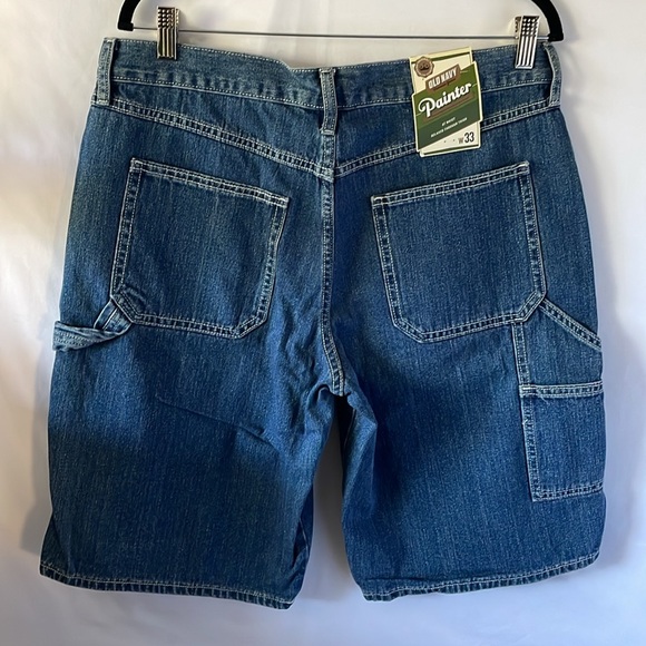 Old navy cargo/painter shorts size 33 blue jean - Picture 2 of 4